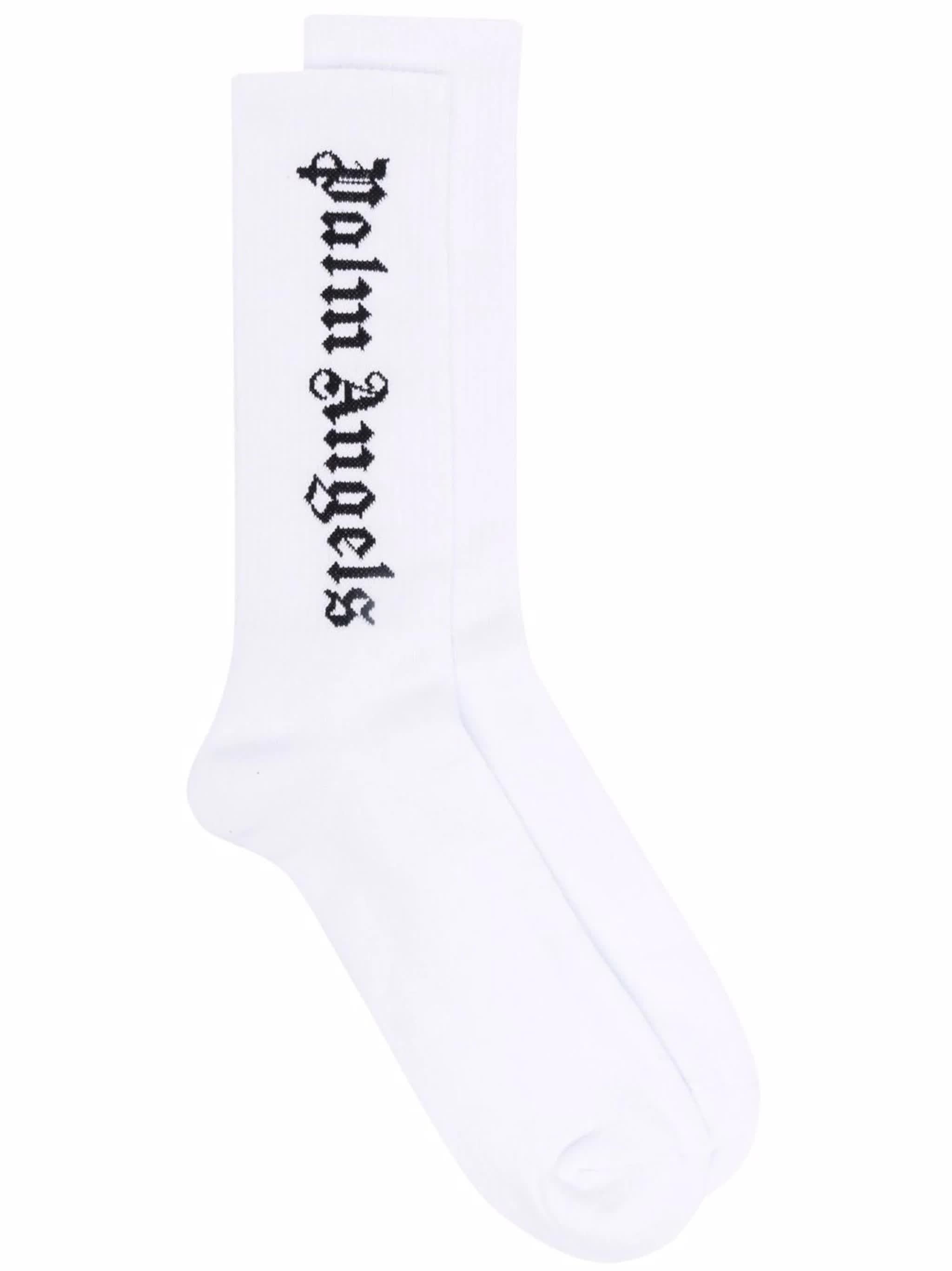 PALM ANGELS Cotton Long Socks for Men