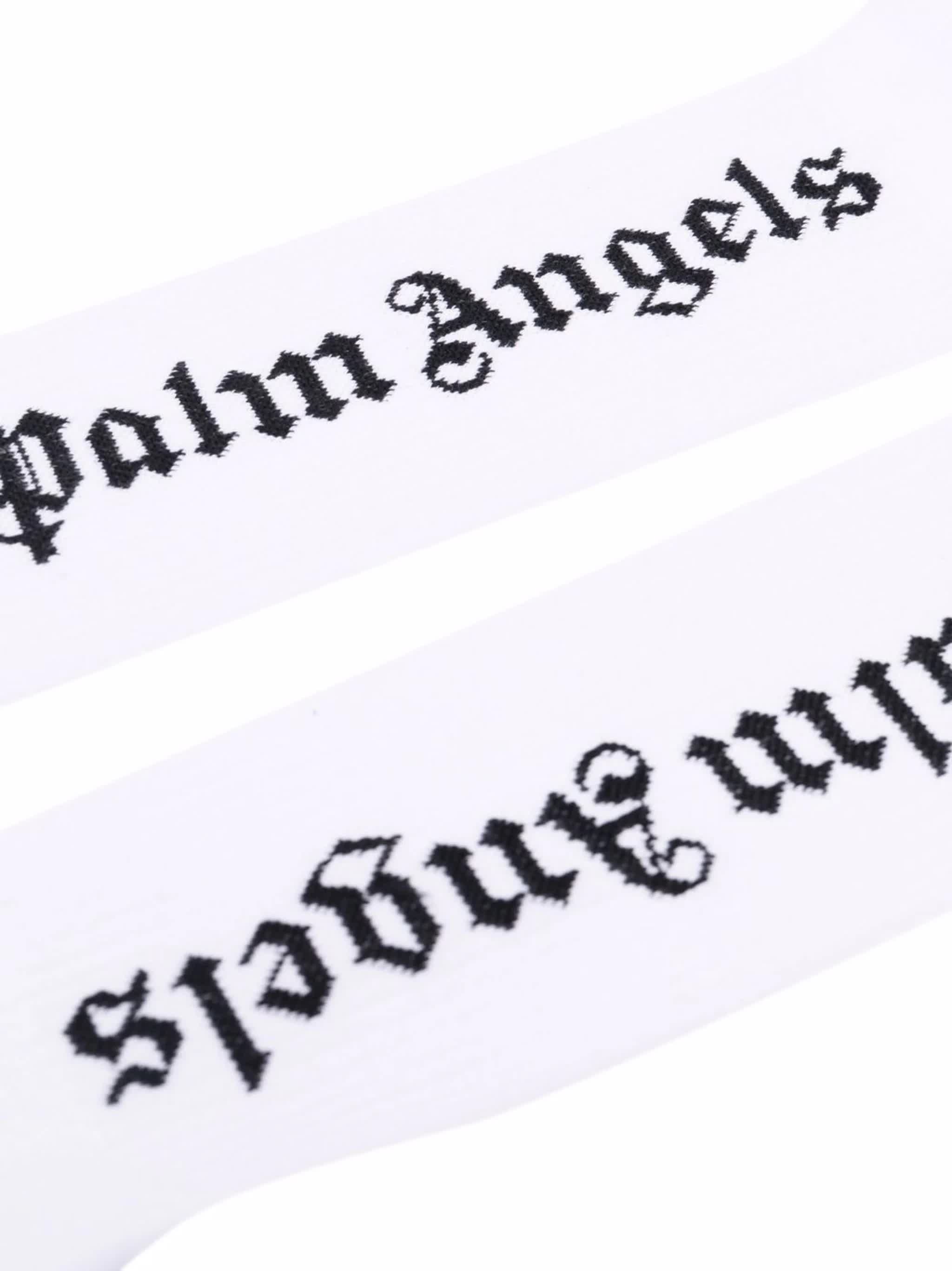 PALM ANGELS Cotton Long Socks for Men