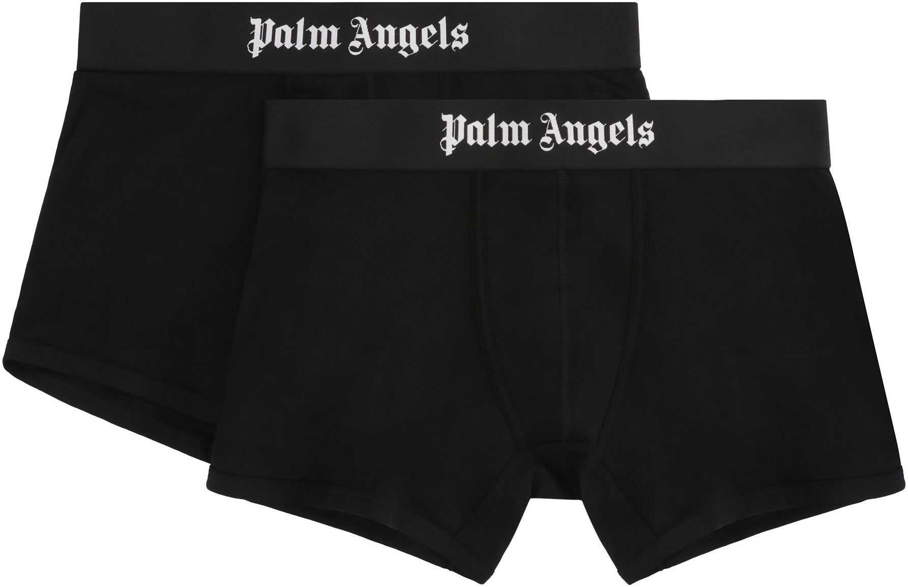 PALM ANGELS Cotton Boxer Shorts Two-Pack with Branded Elastic Band