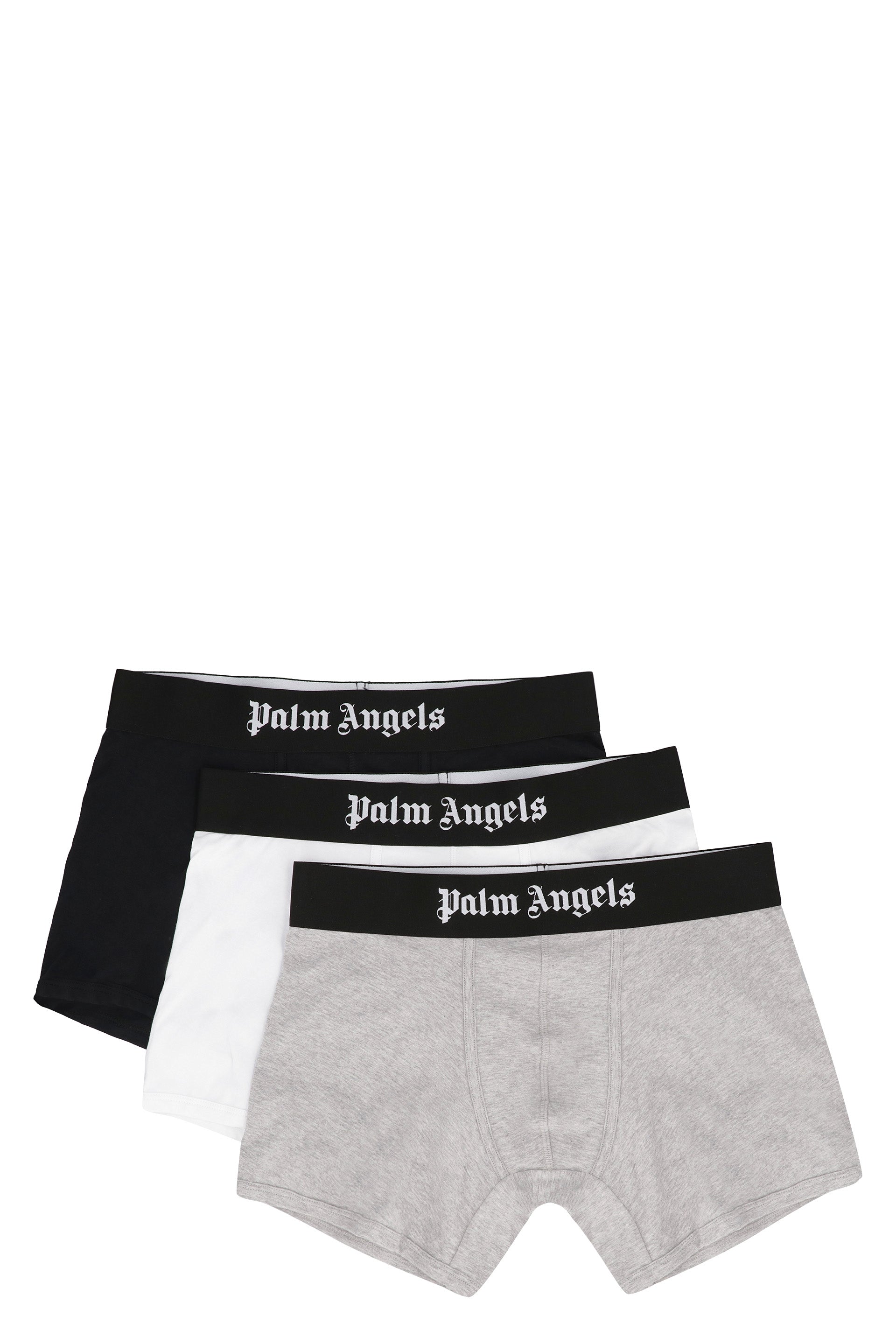 PALM ANGELS Set of Three Men's Boxers with Elasticated Waistband