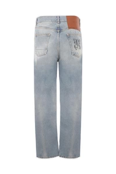 PALM ANGELS 5-Pocket Distressed Straight-Leg Jeans for Men