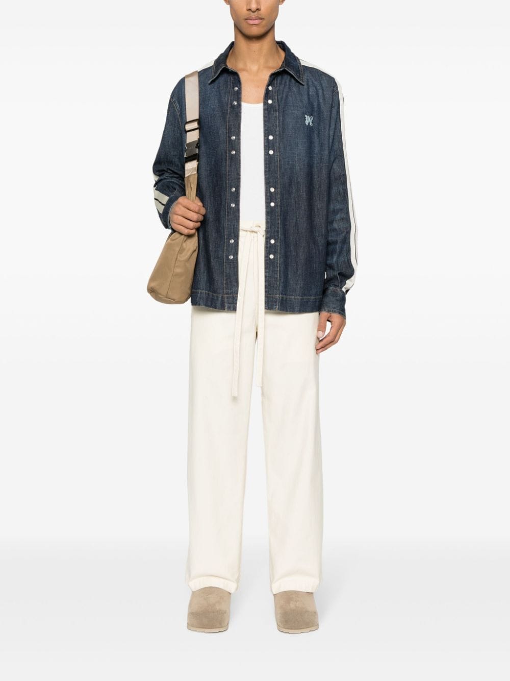 PALM ANGELS Timeless Cotton Track Jacket - Regular Fit for Men