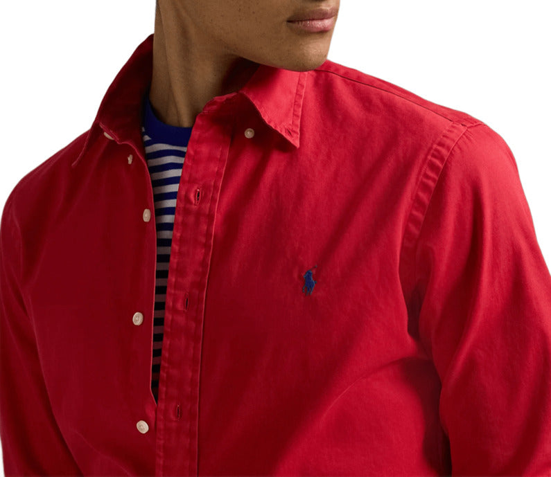 Vintage Cotton Polo Shirt for Men