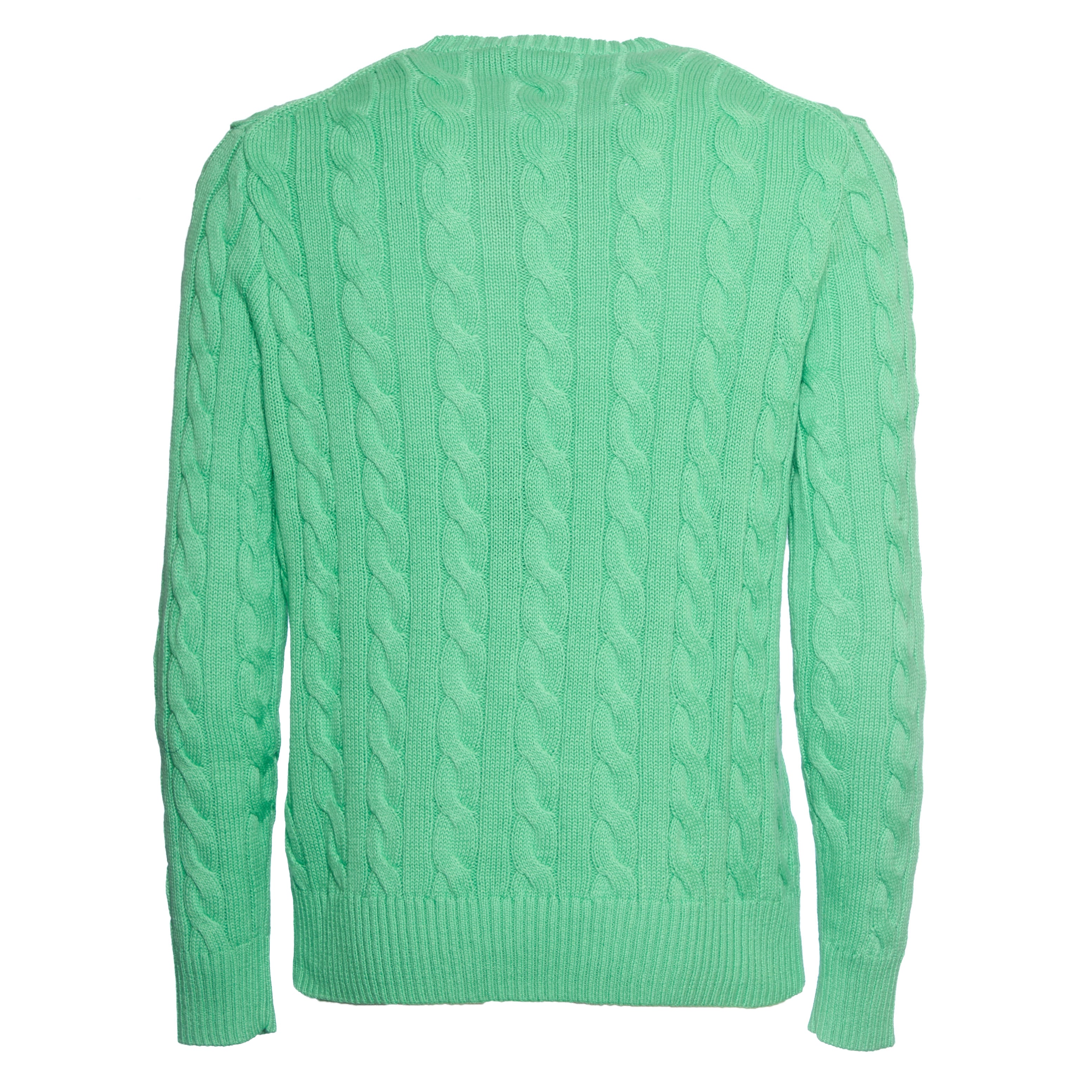 POLO RALPH LAUREN Cable Knit Sweater with Crew Neck for Men