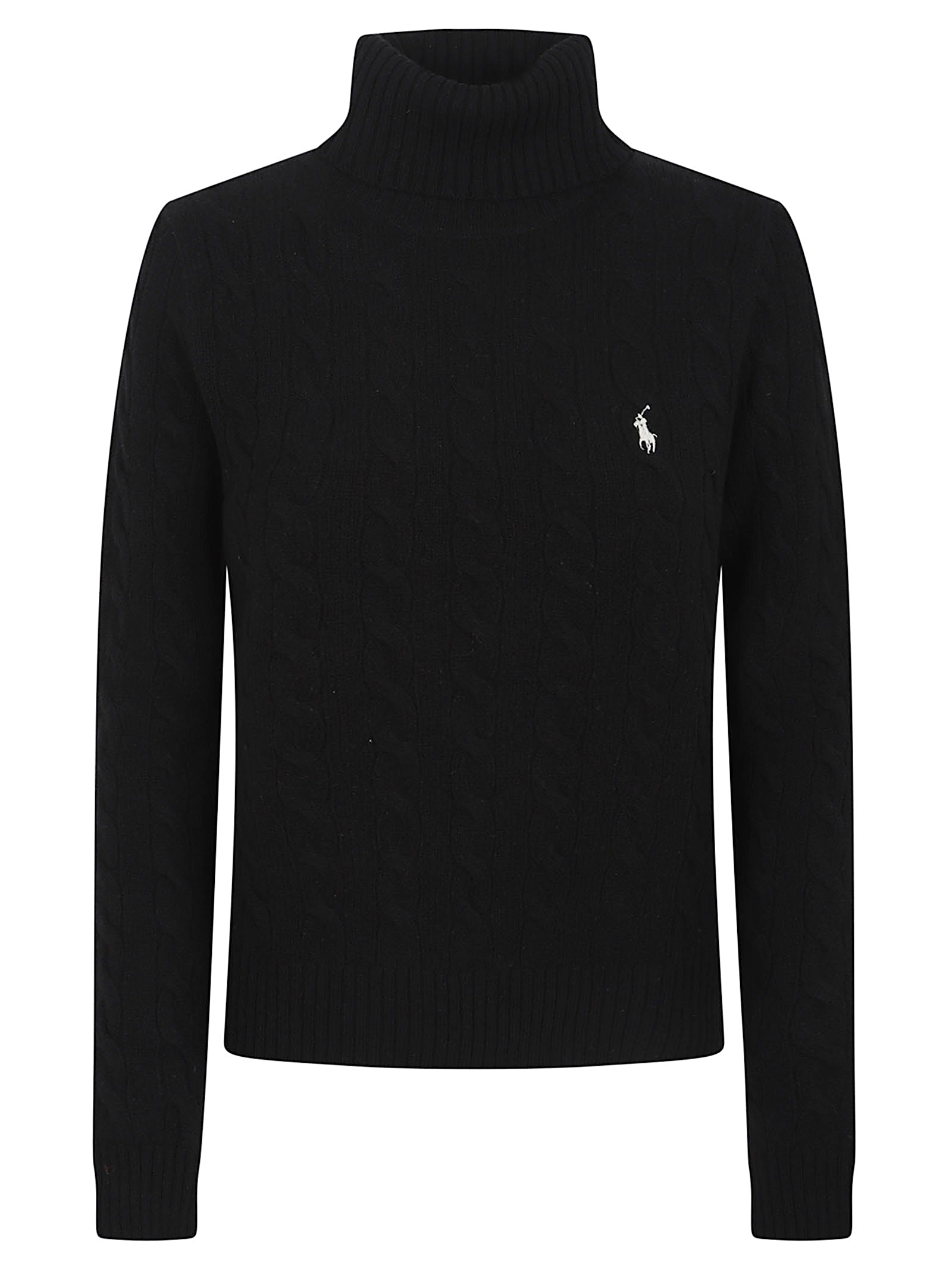 POLO RALPH LAUREN High Collar Cashmere-Wool Blend Sweater for Women