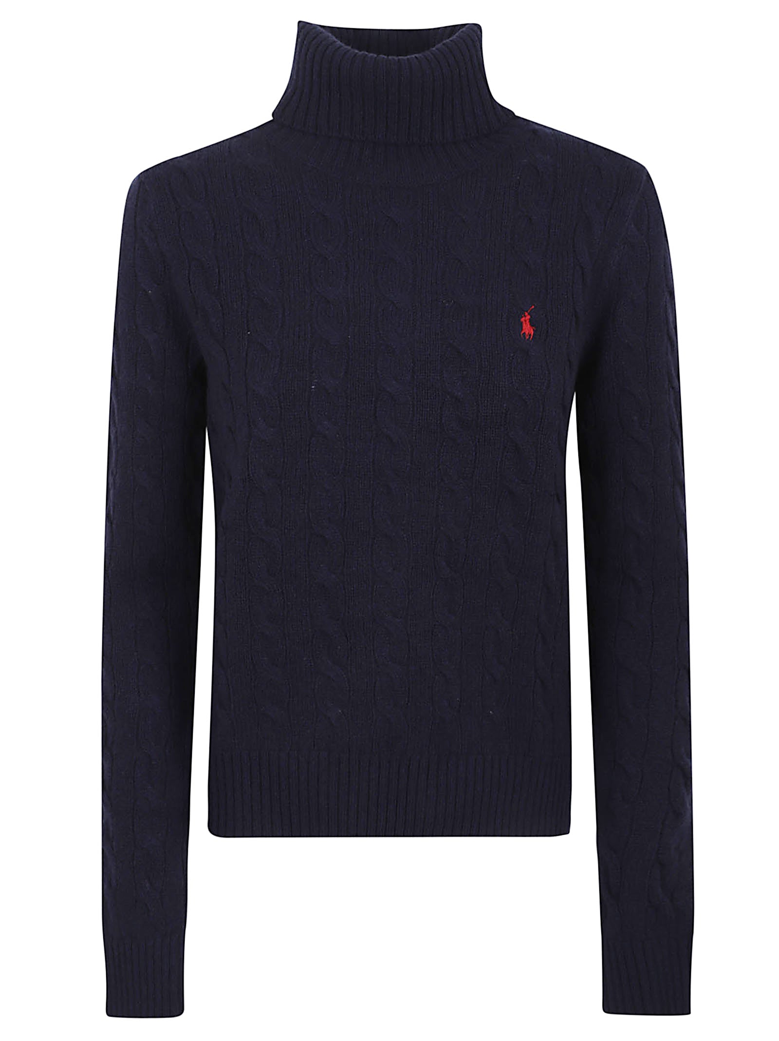 POLO RALPH LAUREN Women's Cable-Knit High Collar Sweater