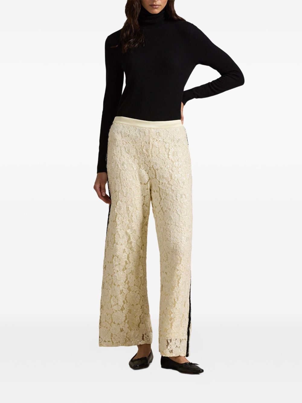 POLO RALPH LAUREN Floral Lace Trousers - Women's Fall Collection