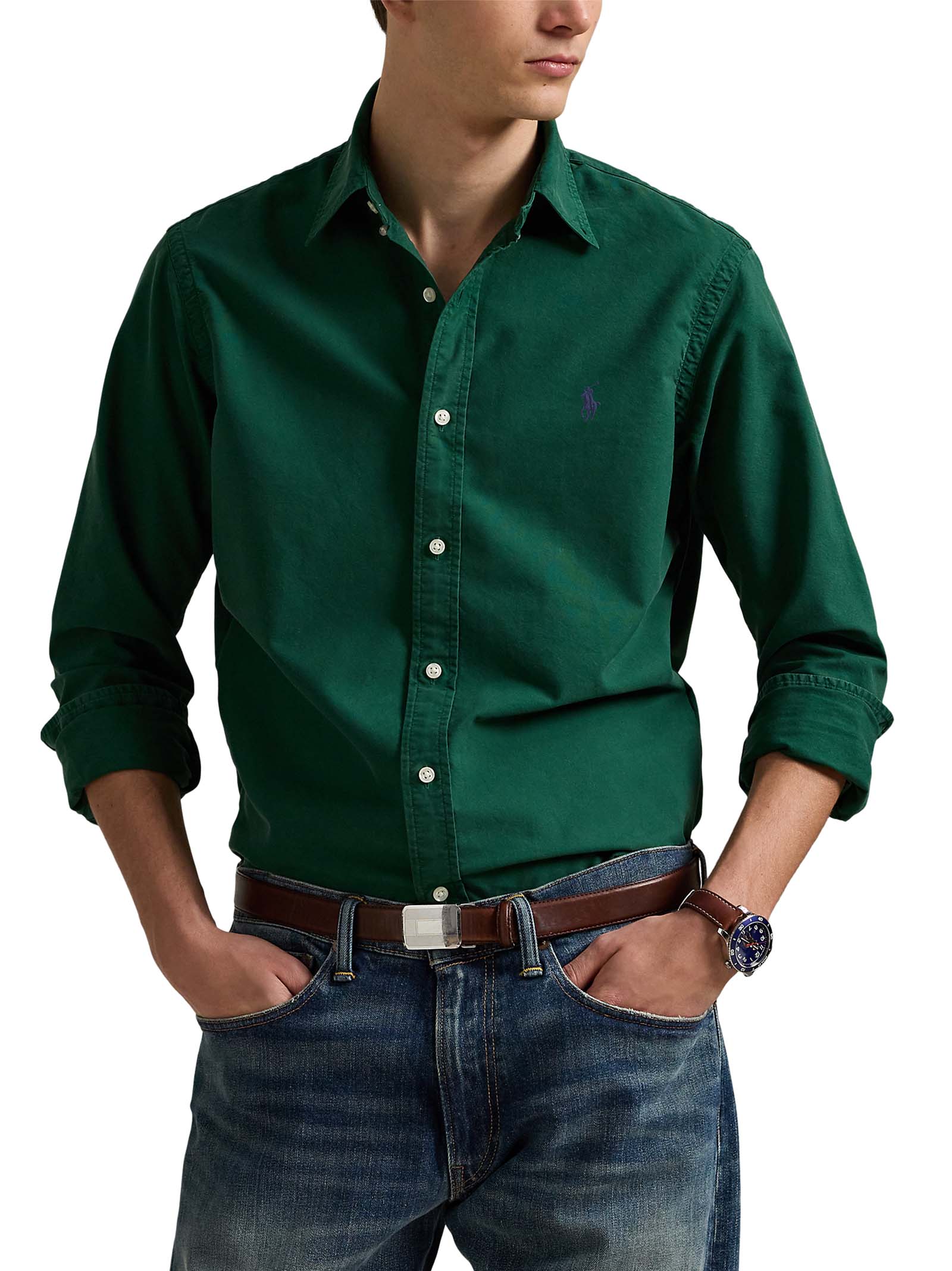 POLO RALPH LAUREN Custom-Fit Oxford Shirt with Classic Pony - Men’s