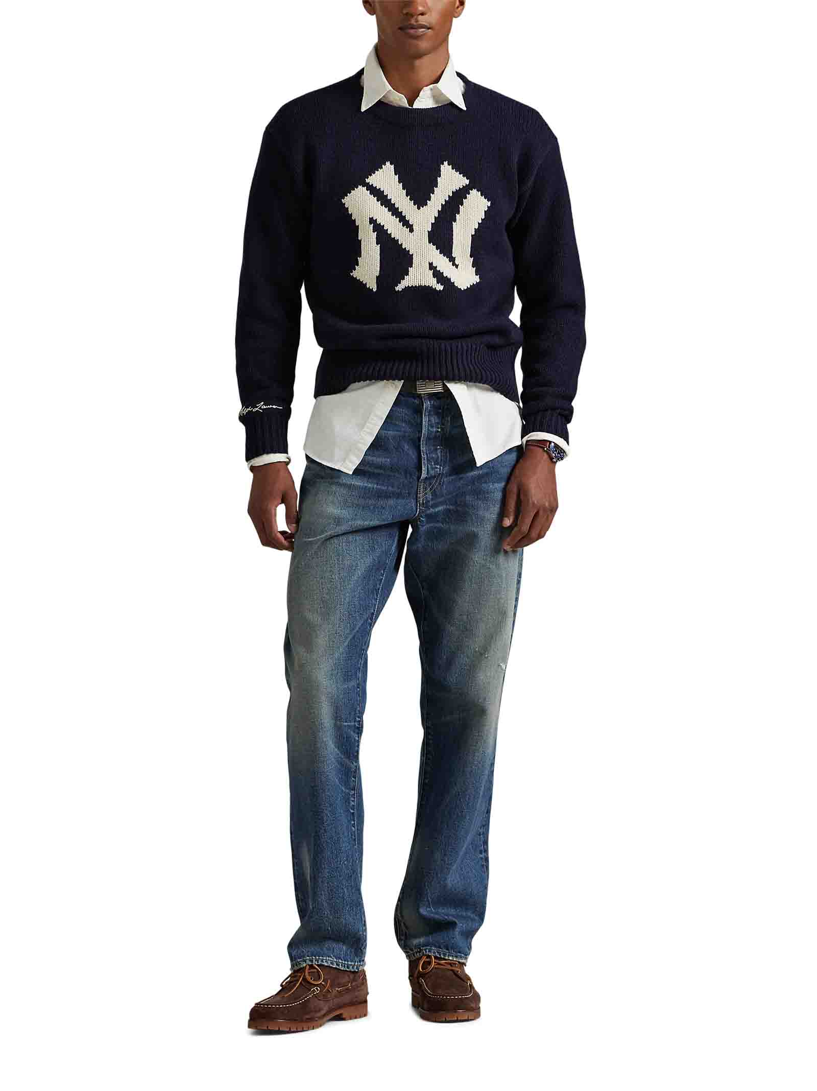 POLO RALPH LAUREN Men's Intarsia Logo Sweater - Fall Winter 2025