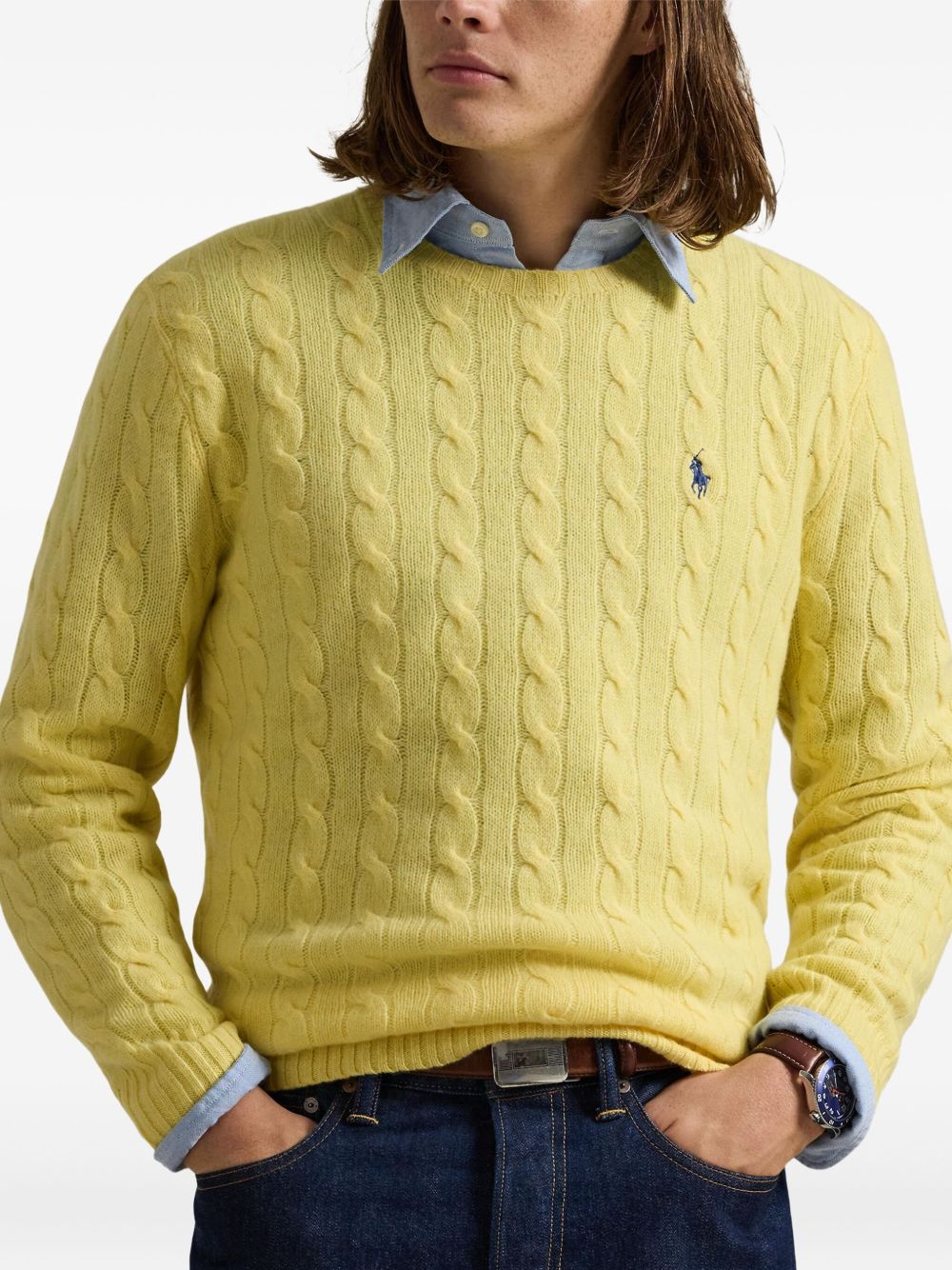 POLO RALPH LAUREN Classic Cable-Knit Sweater for Men - Fall Winter 25/26