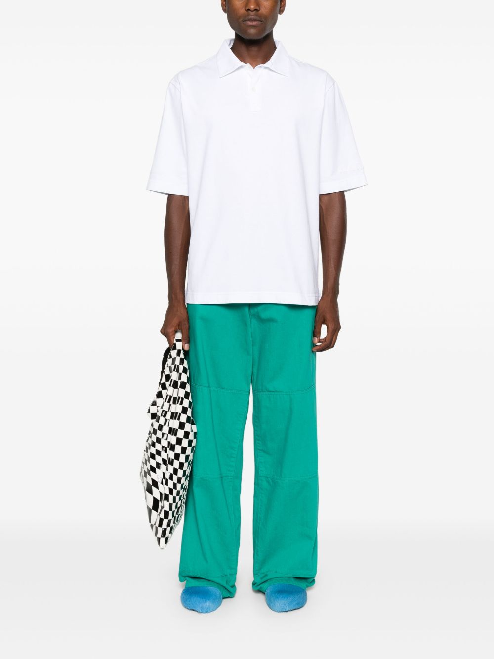 MARNI Logo Cotton Polo Shirt