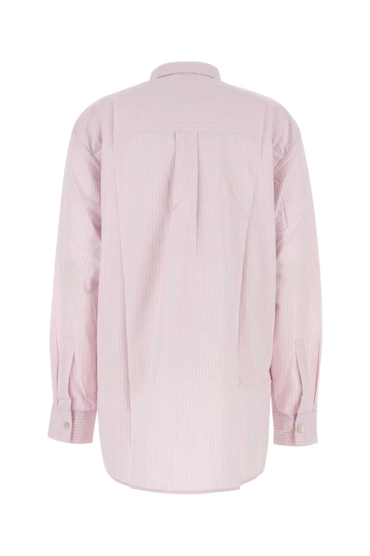 TEKLA Oversized Embroidered Poplin Pajama Shirt