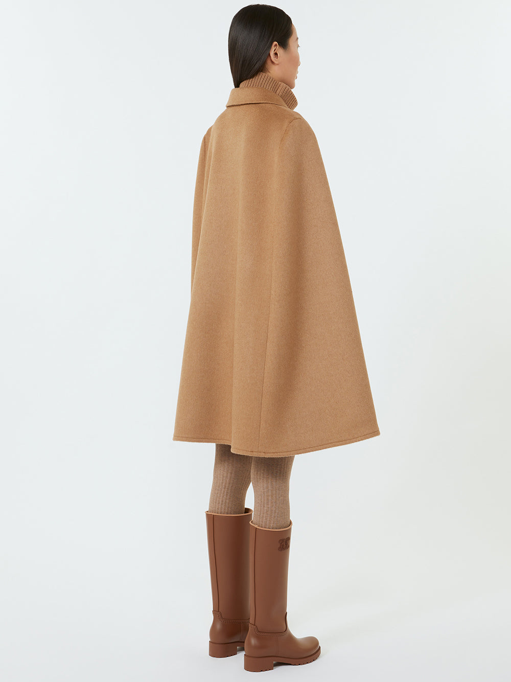 MAX MARA Draped Cape in Luxe Wool