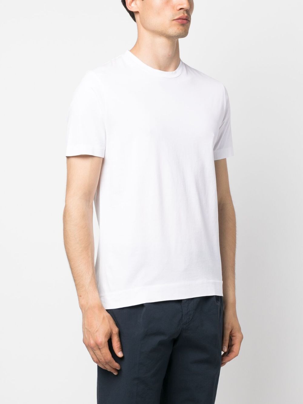 FINAMORE Cotton Crew Neck T-Shirt for Men - SS25