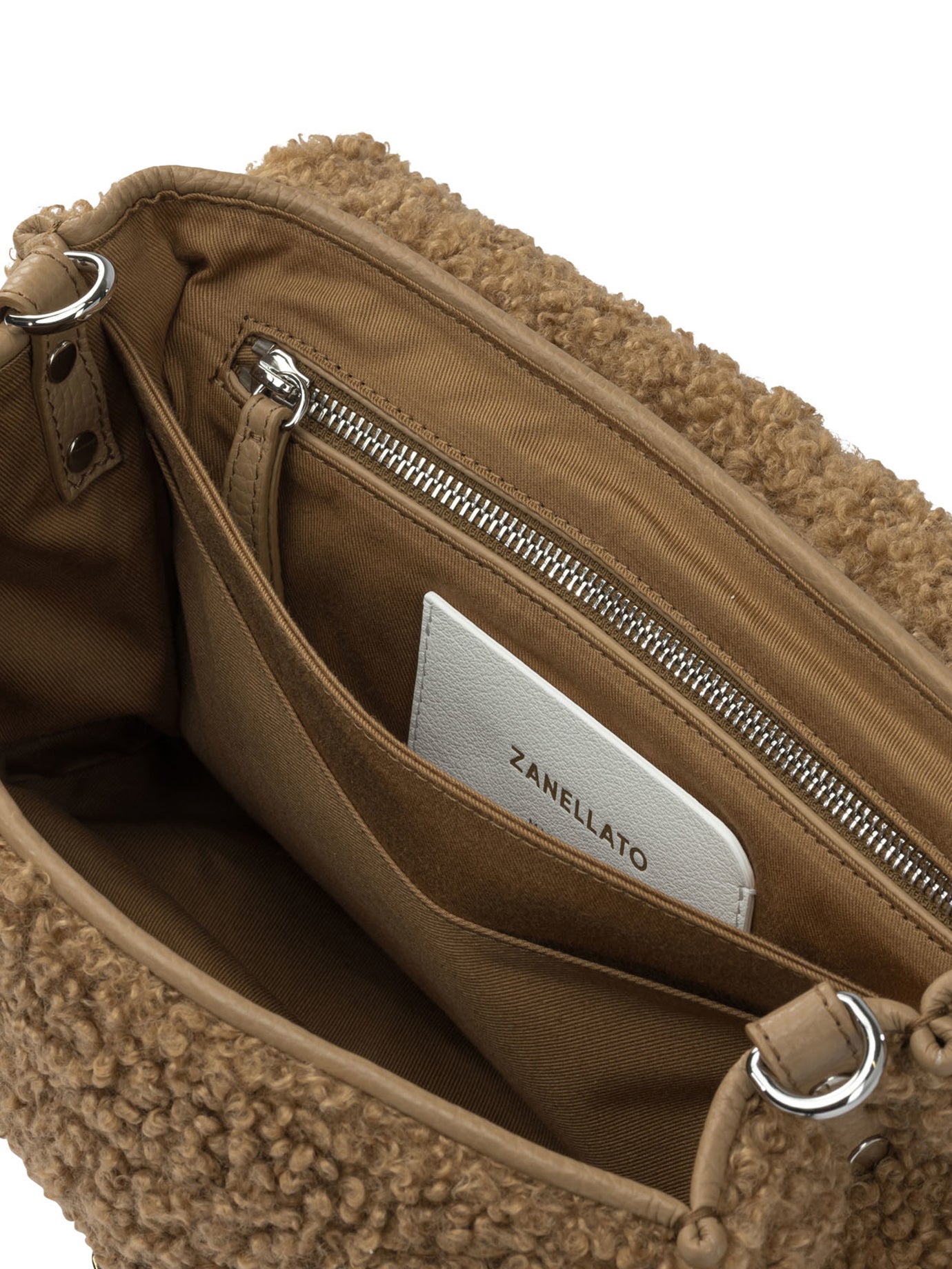 ZANELLATO Mini Faux Fur Teddy Handbag