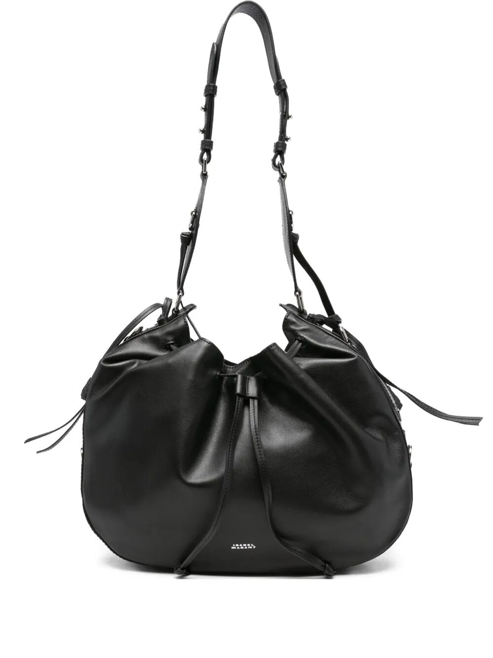 ISABEL MARANT Mini Hobo Handbag with Silver Detailing