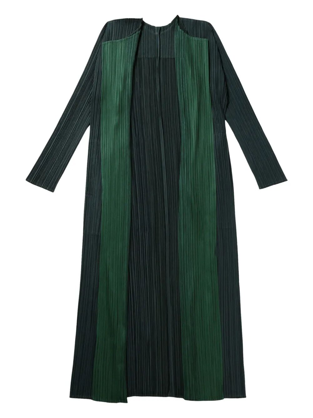 PLEATS PLEASE BY ISSEY MIYAKE Merry Bicolor Long Scarf Cardigan