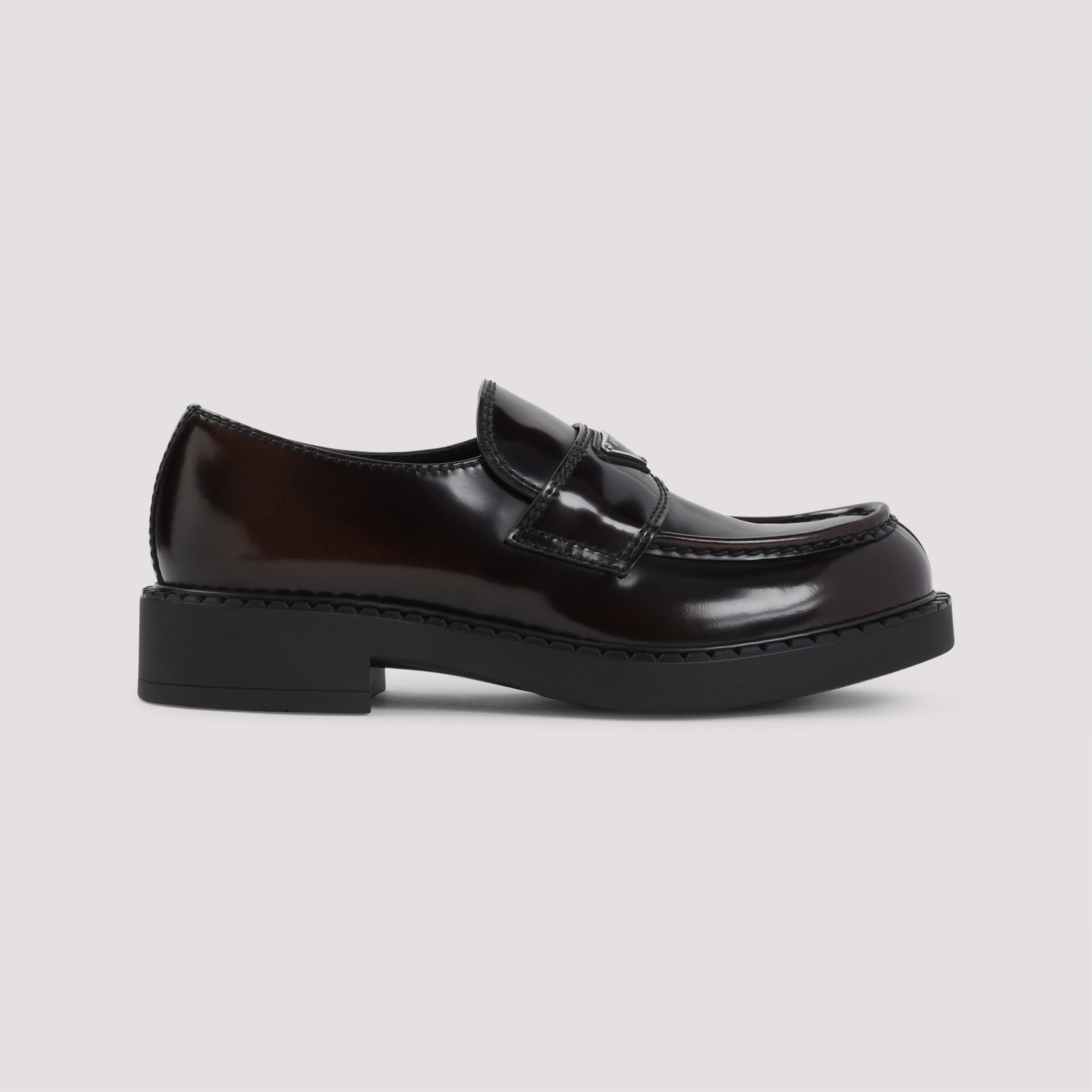 PRADA Luxury Brushed Leather Loafers for Men