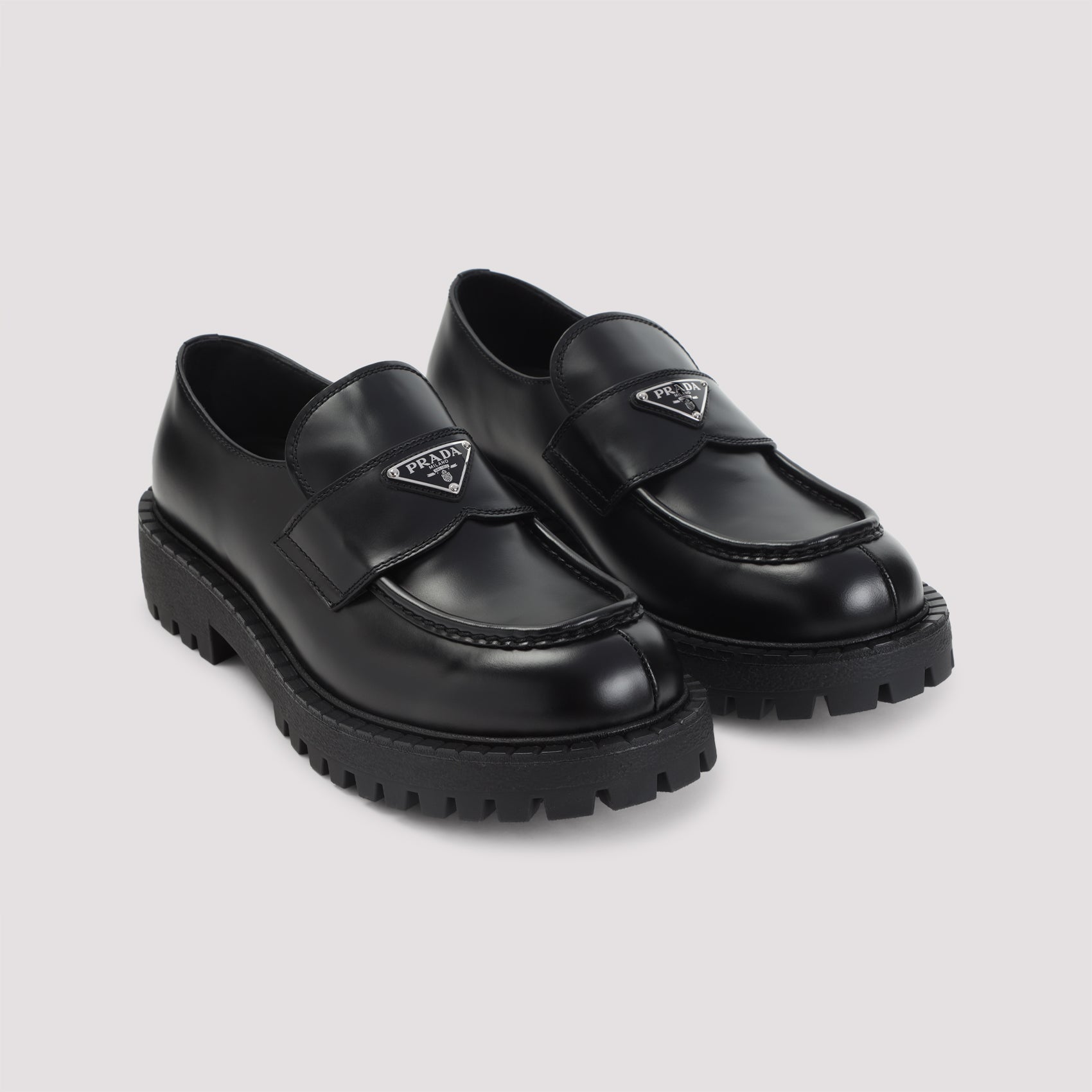 PRADA Men's Luxurious Leather Loafer