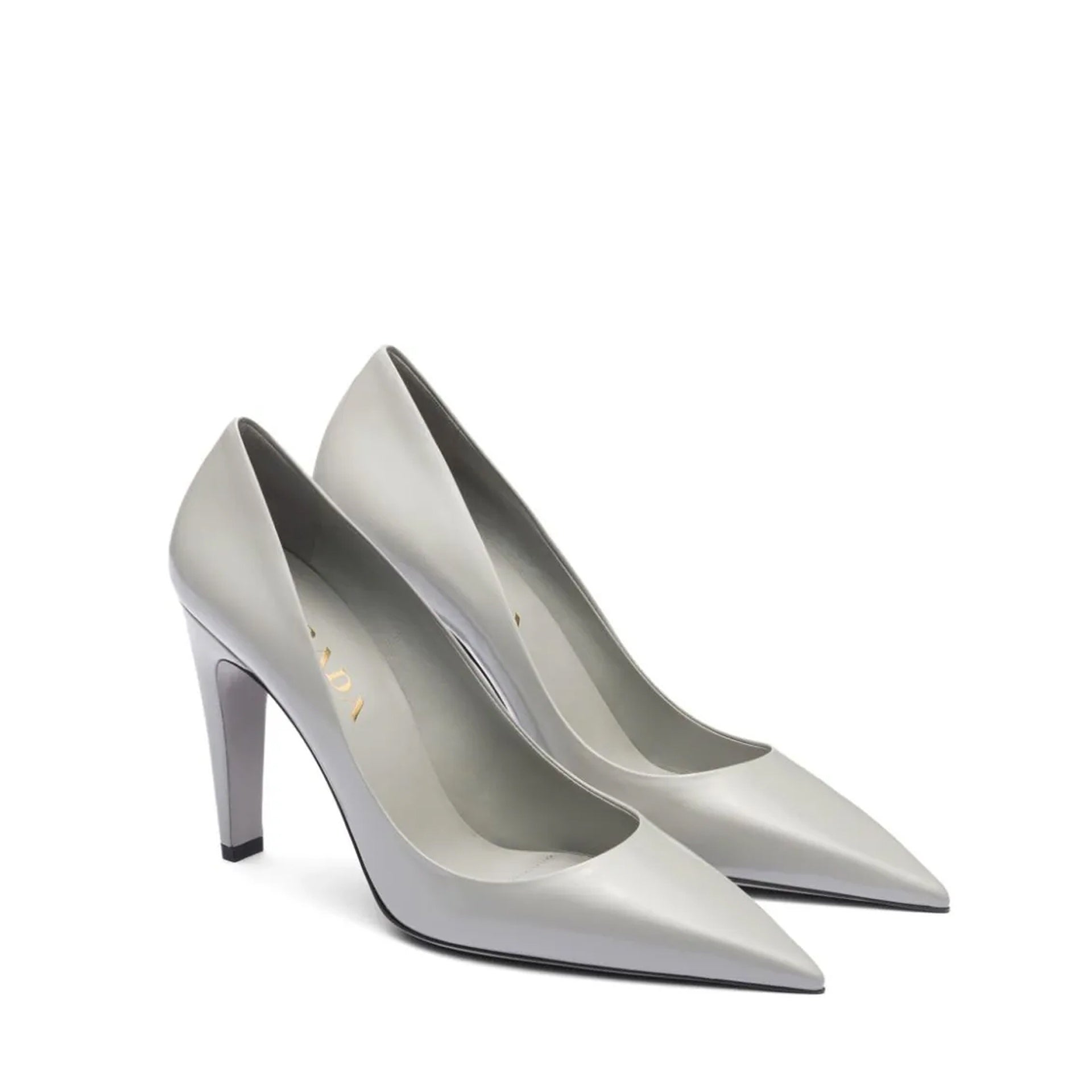PRADA Brushed Leather Pumps with 10 cm Heel