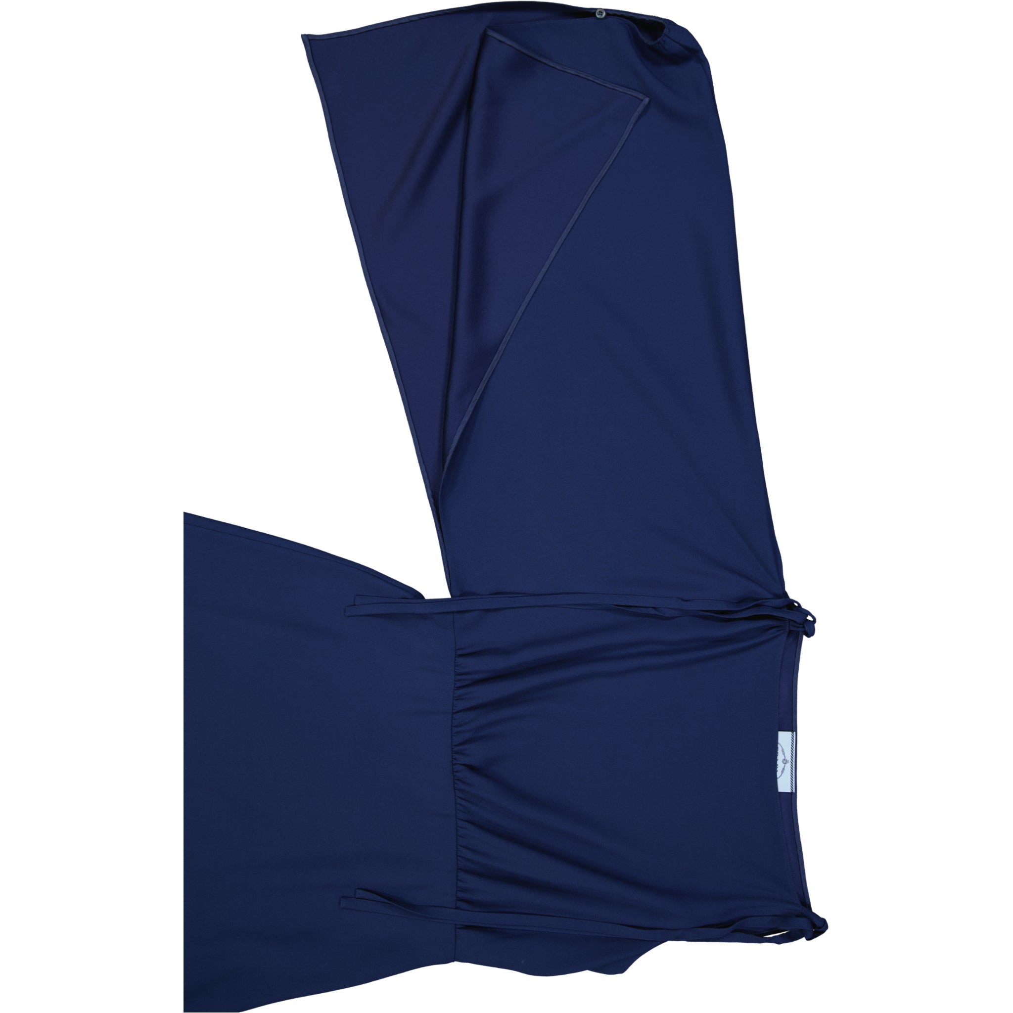 PRADA Flared One Sleeve Midi Dress