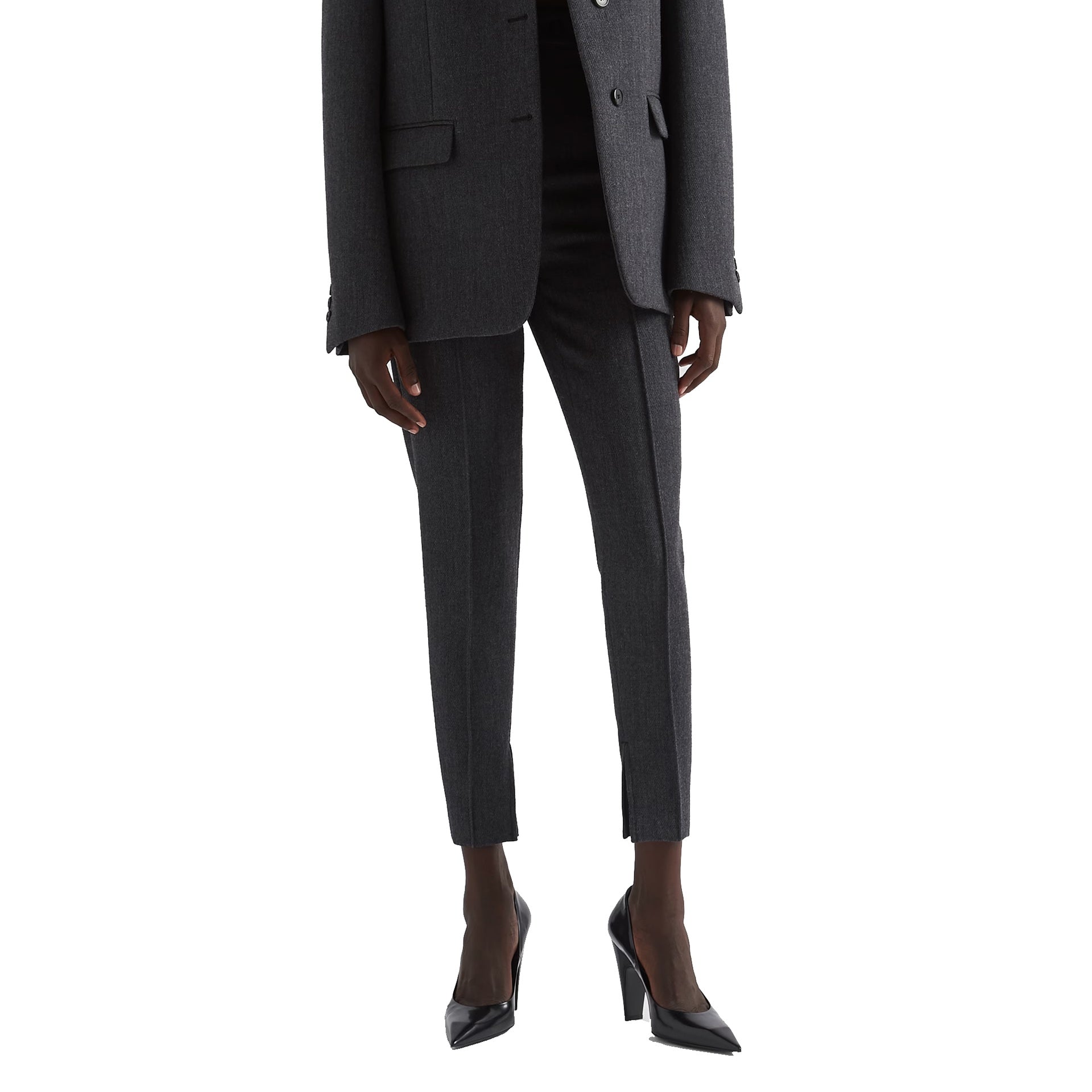 PRADA Elevated Wool Pants with High Waist - 102 cm Length