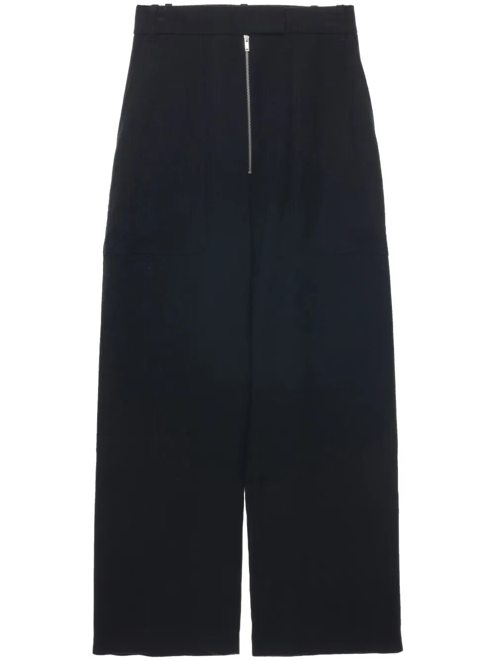 STUDIO NICHOLSON Zip Front Wide Leg Pants