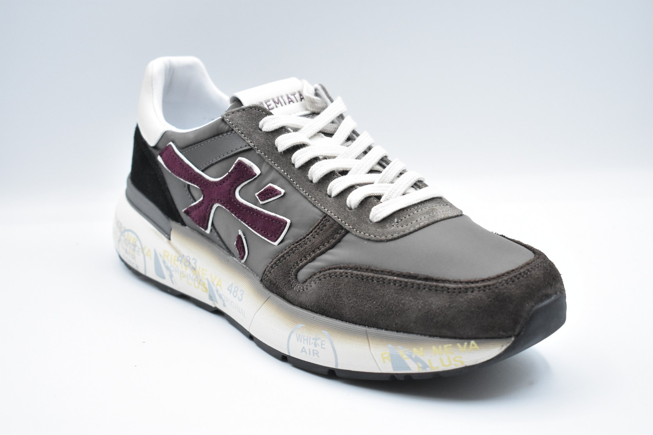 PREMIATA Classic Low Lace-Up Shoes for Men