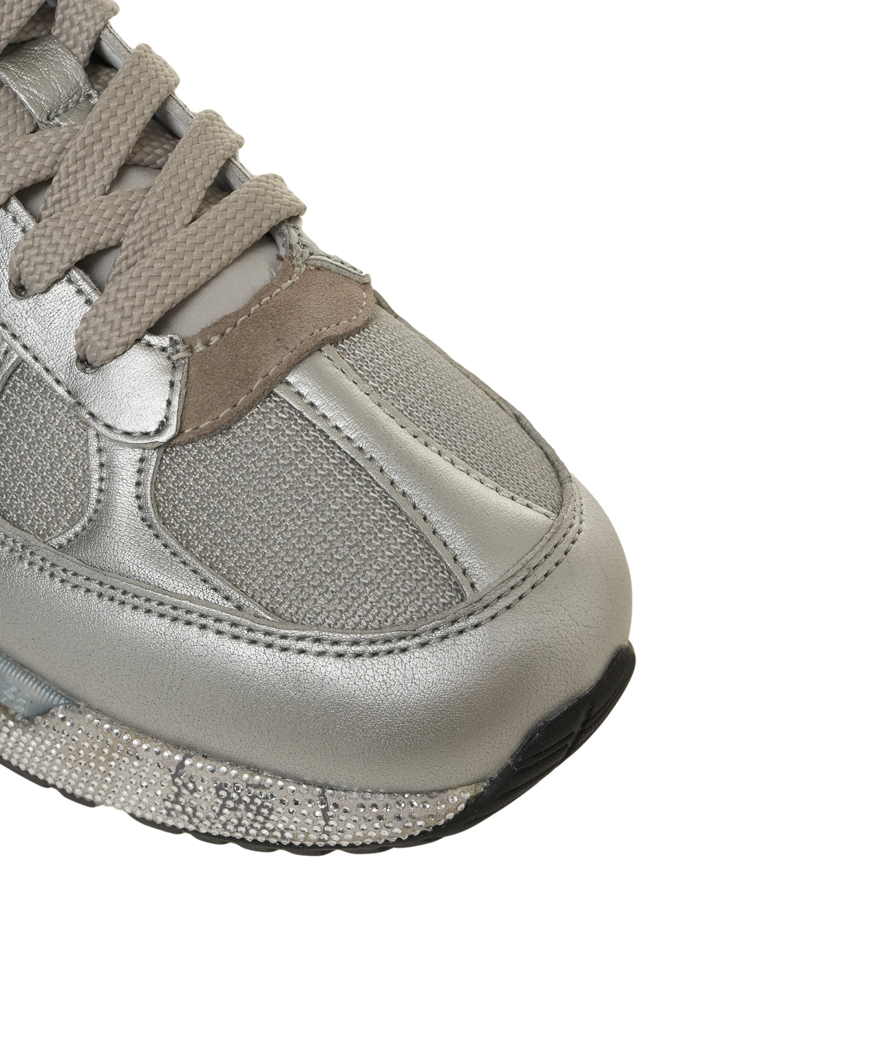 PREMIATA Glitter-Finished Elevated Sole Sneakers for Women