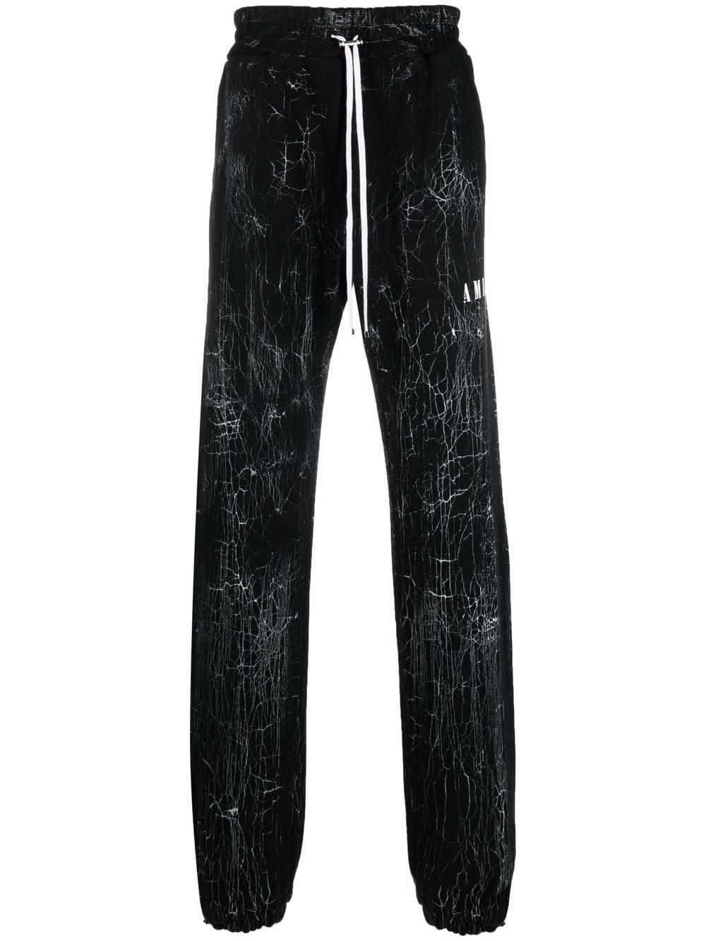 AMIRI Cracked Dye Logo Track Pants