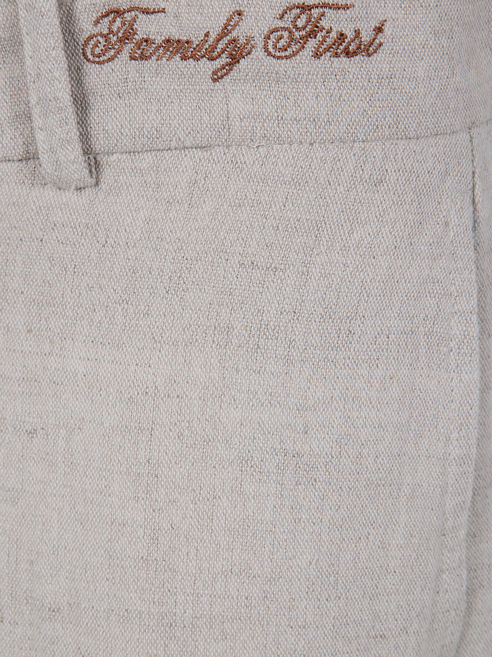 FAMILY FIRST Men's Regular Linen Pants