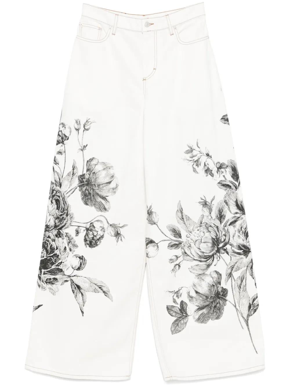 ERDEM Floral Embellished Women's Jeans