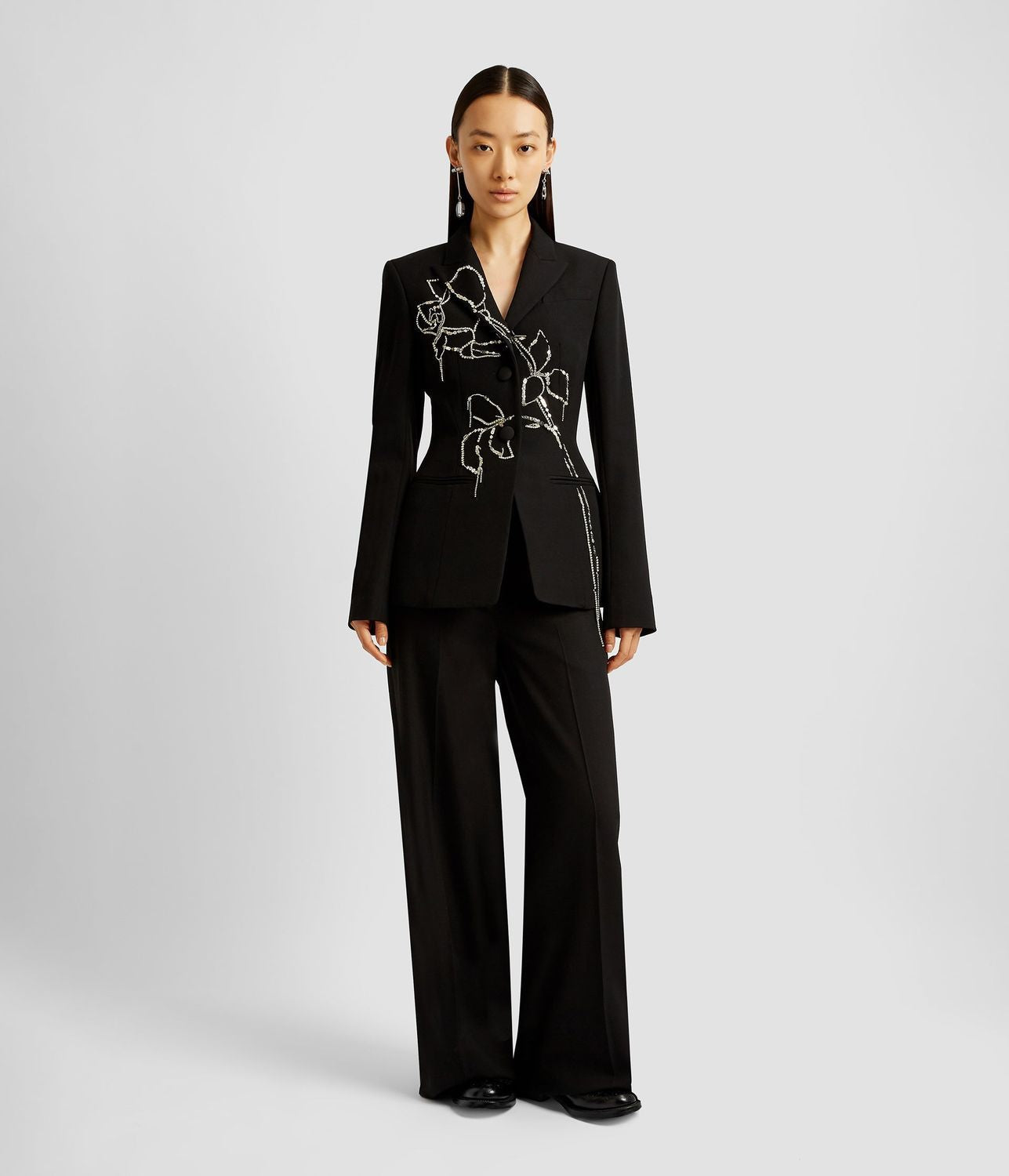 ERDEM Strass Mini Blazer