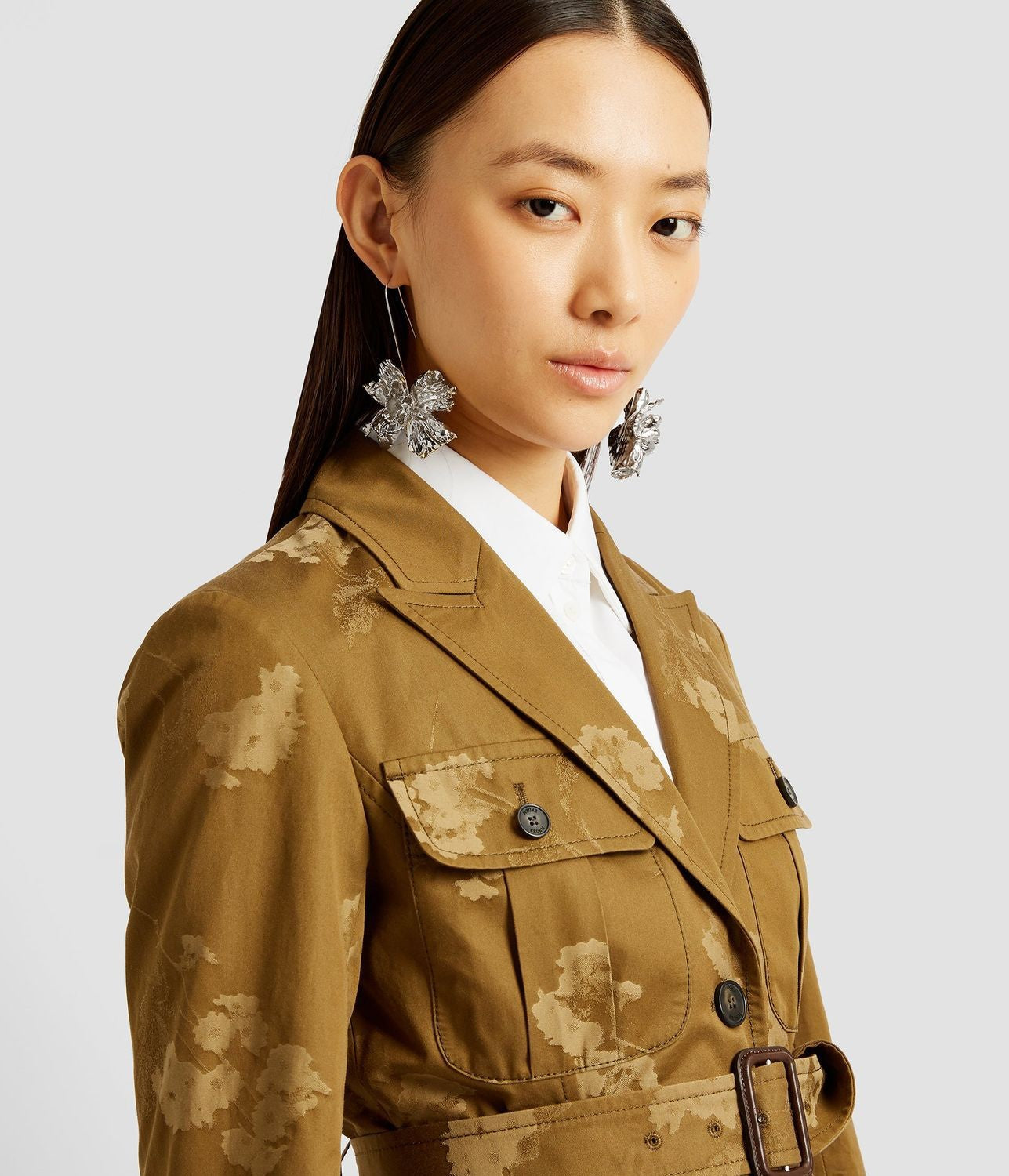 ERDEM Utility Belted Outerwear Jacket for Women