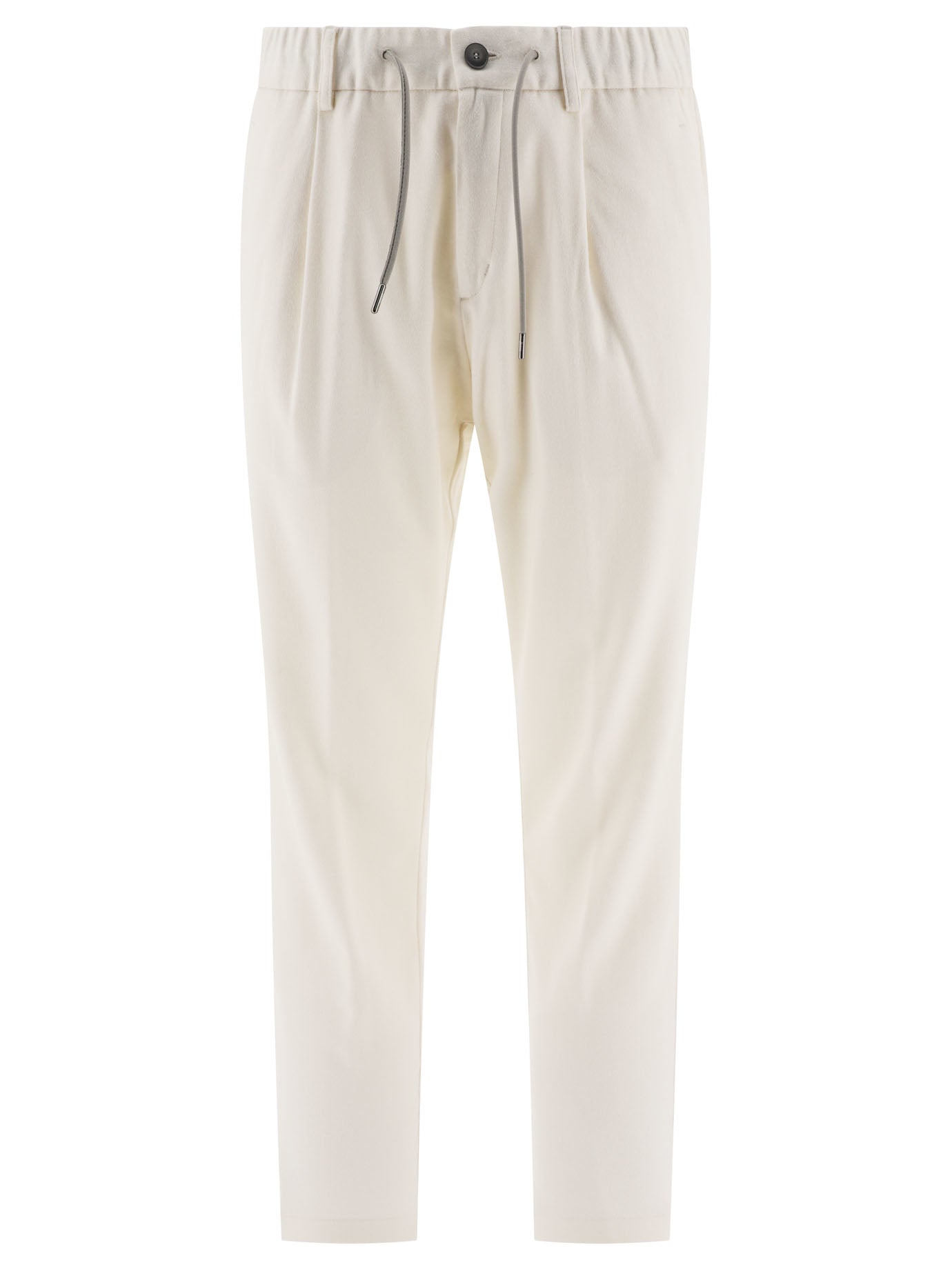 HERNO Cashmere and Silk Trousers with Drawstring Waist