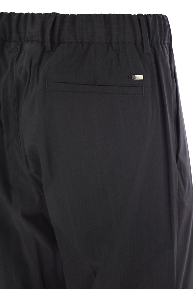 HERNO Lightweight Water-Resistant Trousers for Men