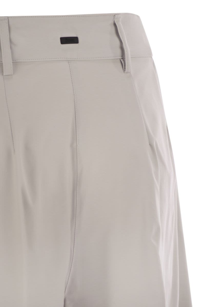 HERNO Sporty Wide-Leg Skirt Trousers for Women