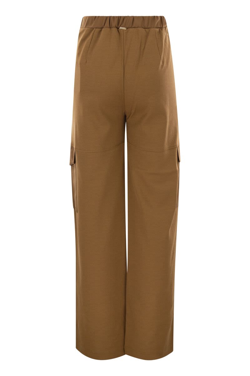 HERNO Women's Cargo Trousers in Cotton Interlock