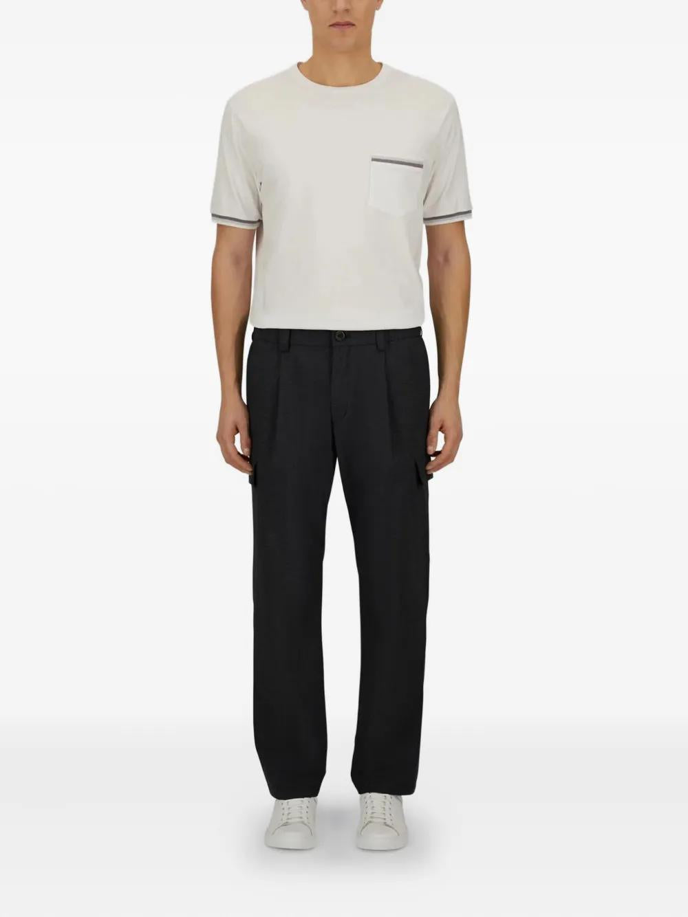 HERNO Pleated Cargo Trousers - Regular Fit