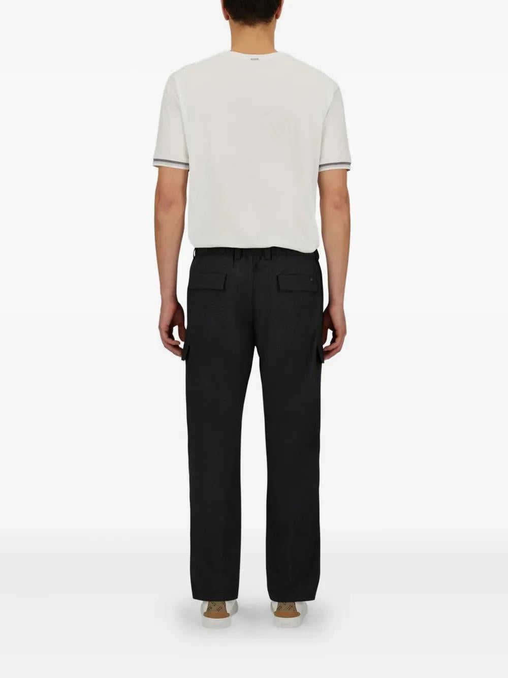 HERNO Pleated Cargo Trousers - Regular Fit