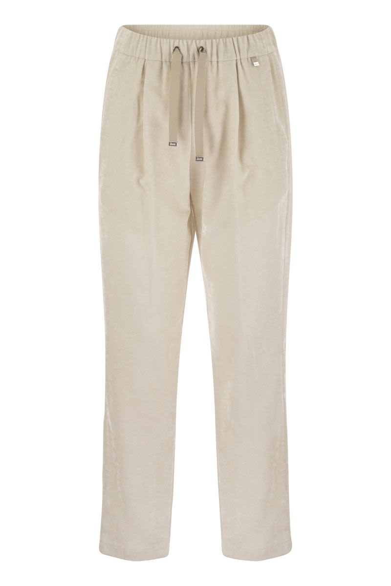 HERNO Relaxed Fit Corduroy Resort Trousers