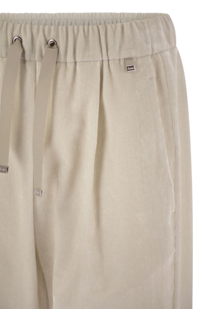 HERNO Relaxed Fit Corduroy Resort Trousers