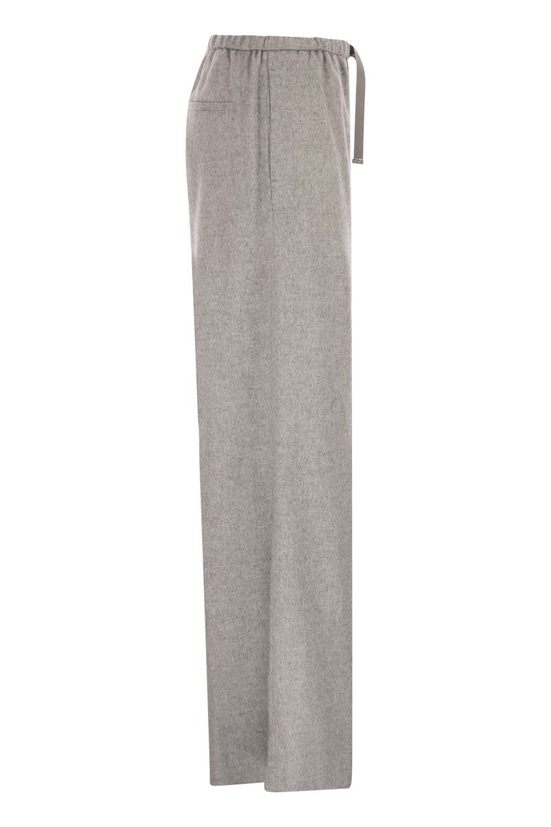 HERNO Resort Trousers in Cashmere and Silk - Regular Fit