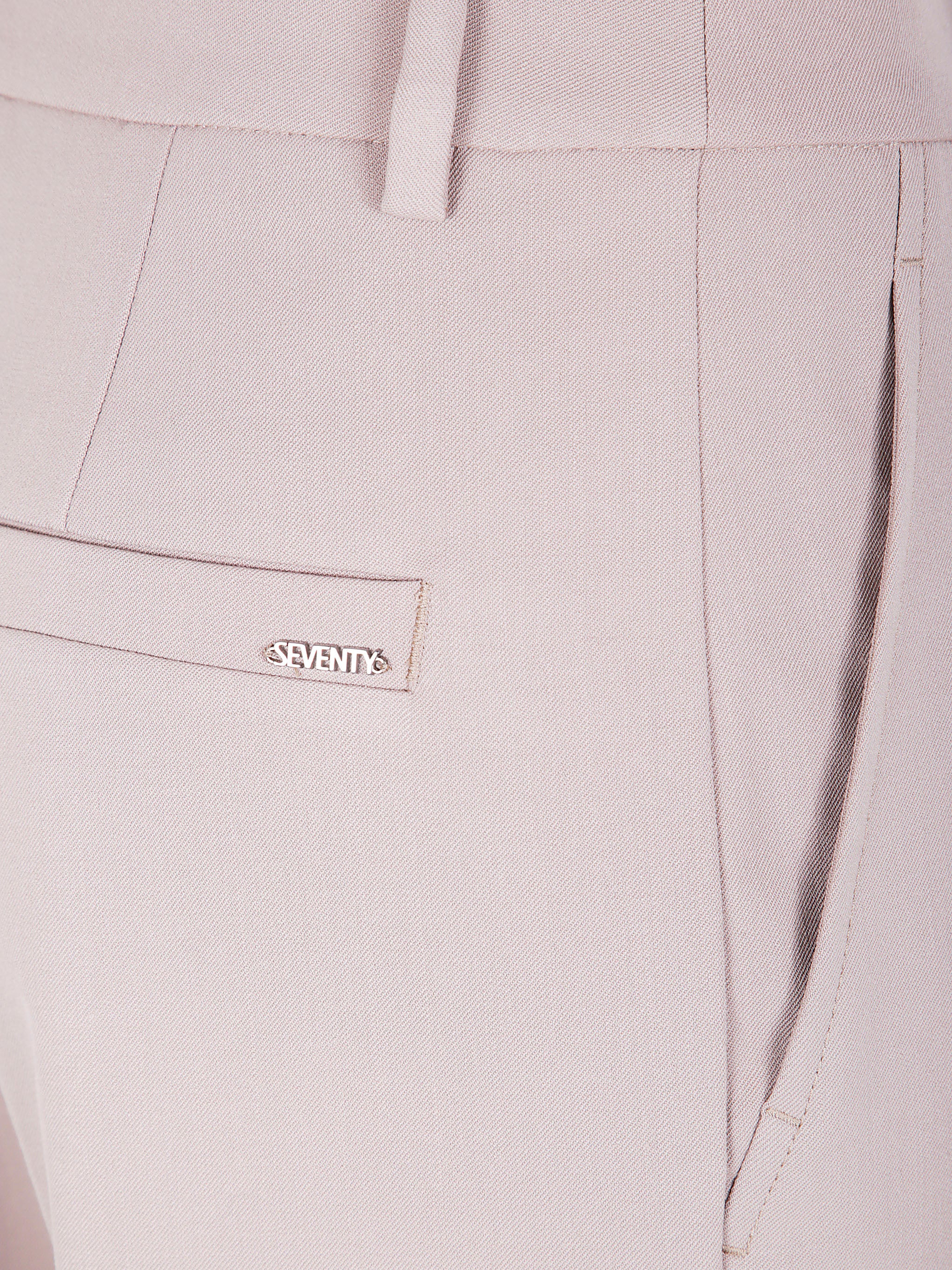 SEVENTY Chic Women's Gabardine Mix Wool Trousers