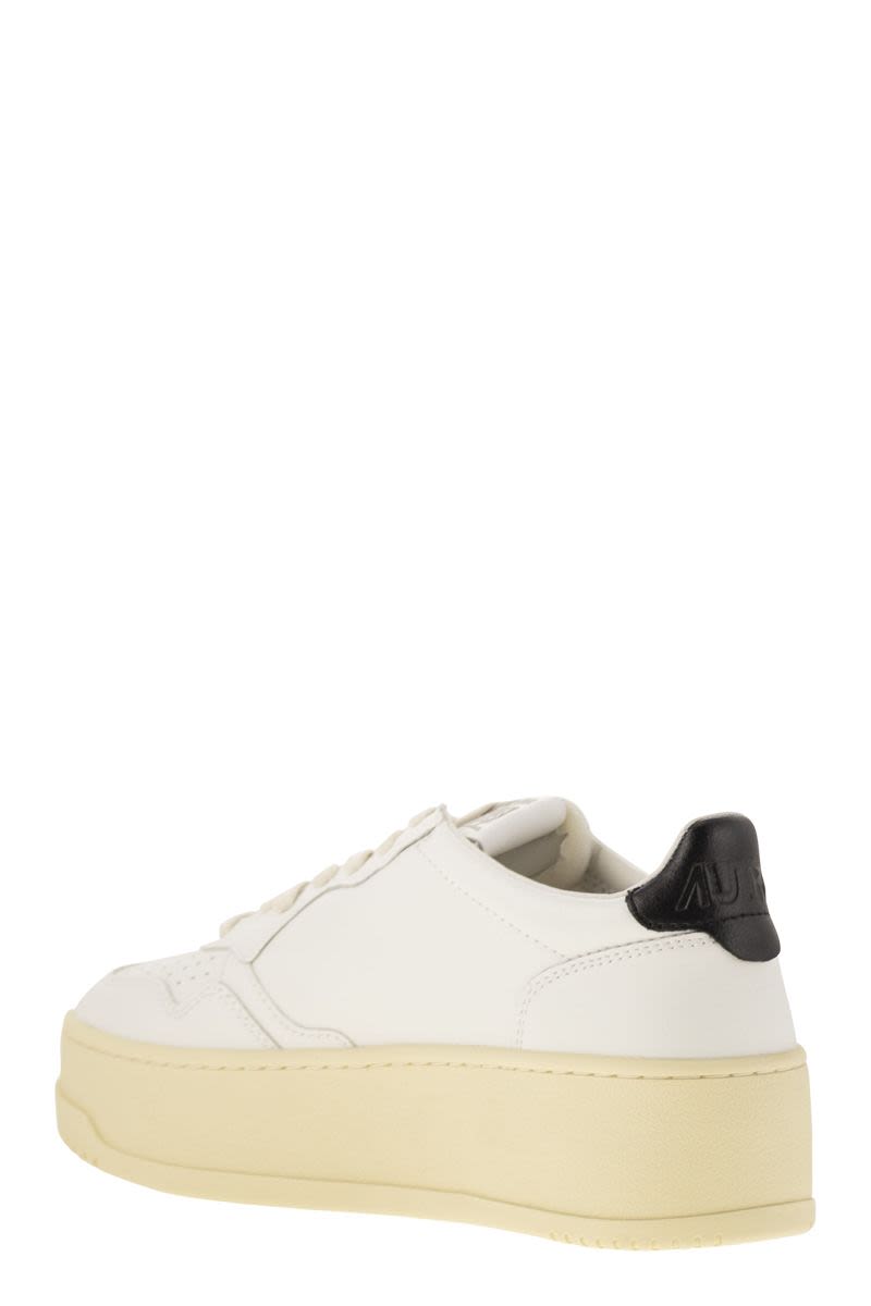 AUTRY Elevated Platform Leather Trainers for Women