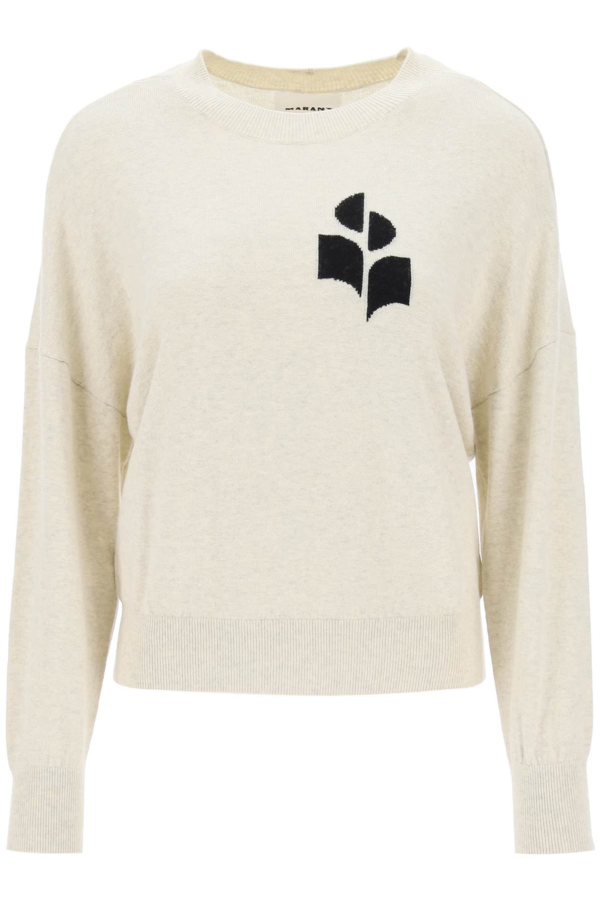 ISABEL MARANT ETOILE Karin Intarsia Logo Cardigan (Women's, Mini)