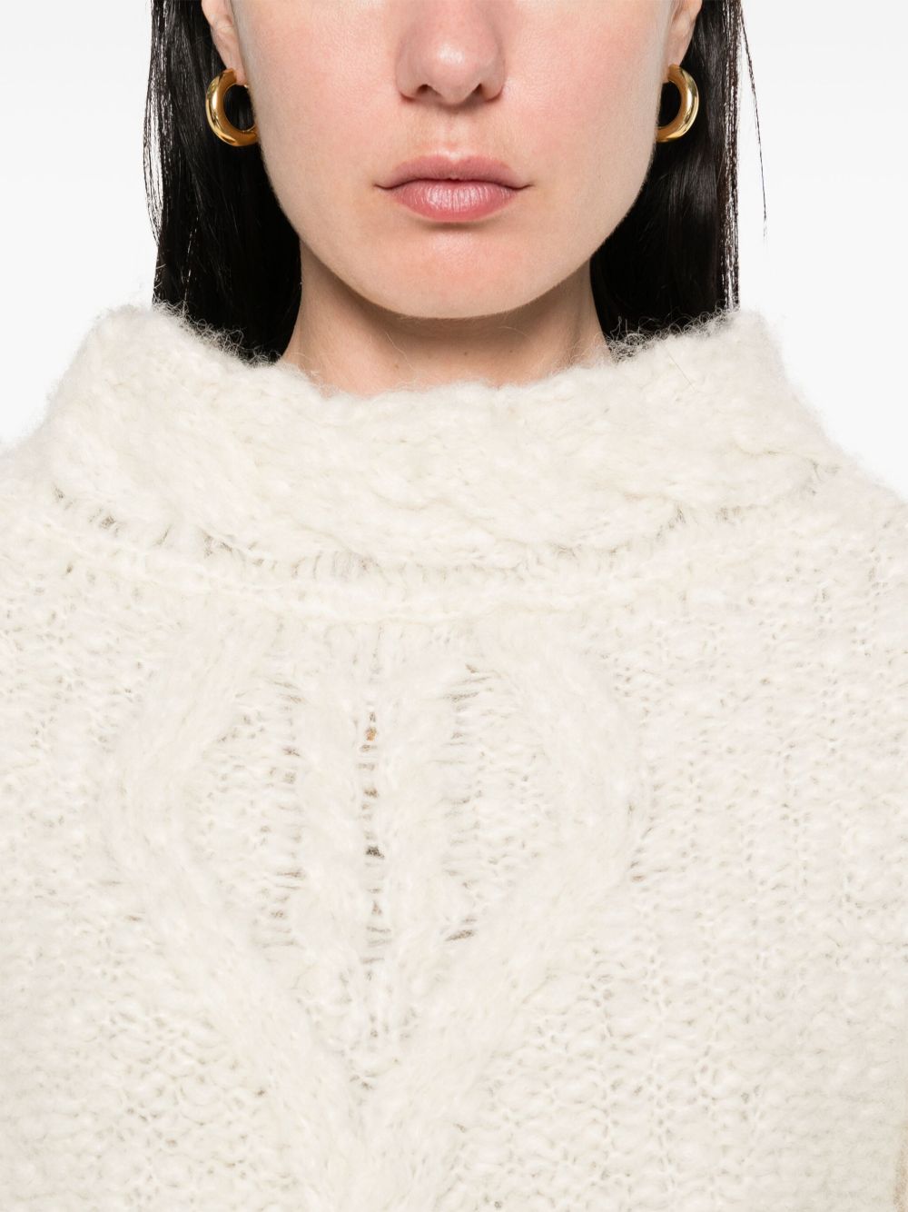 ISABEL MARANT Wool Pullover with Drop Shoulder Design