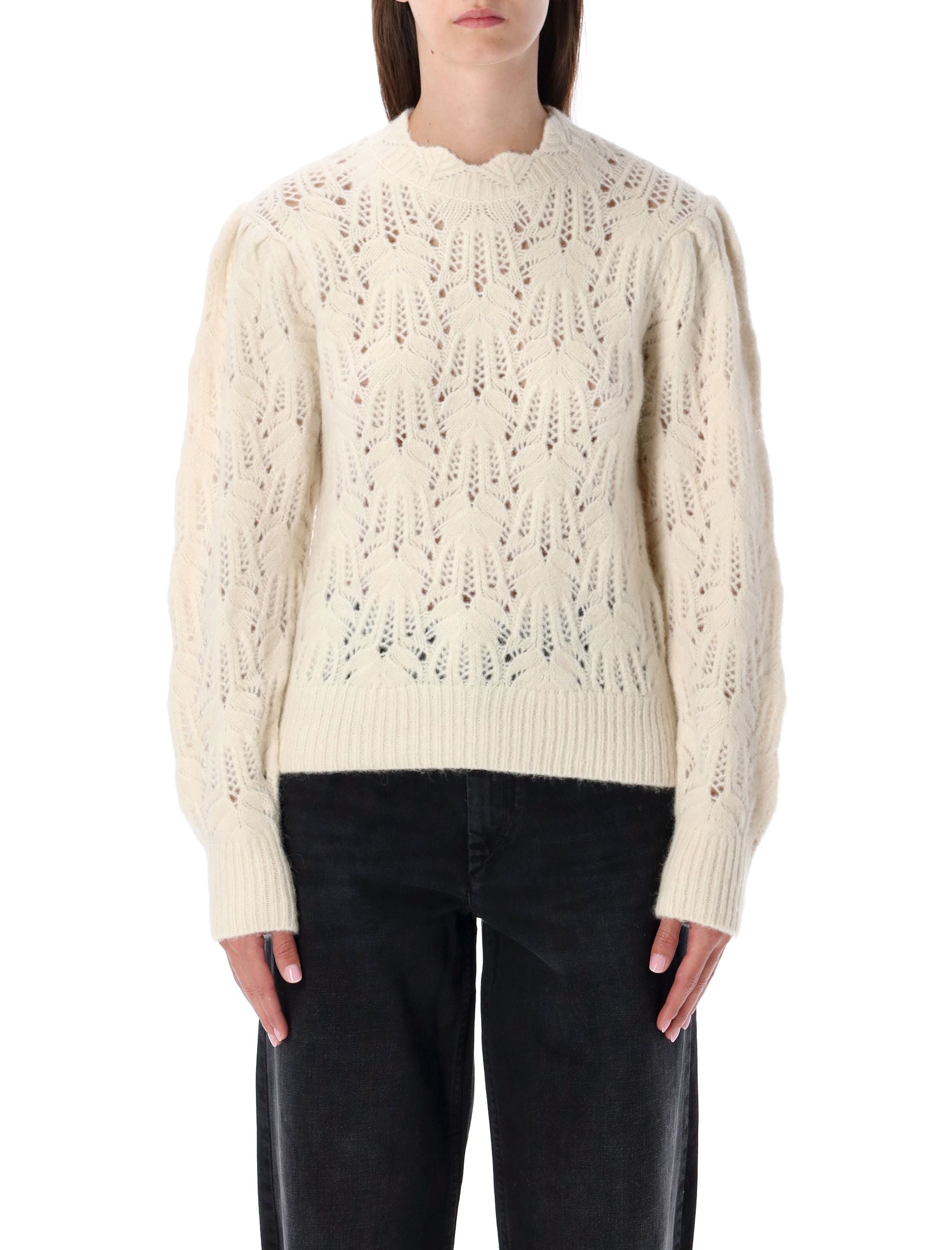 ISABEL MARANT ETOILE Lace Knit Sweater - Size 36
