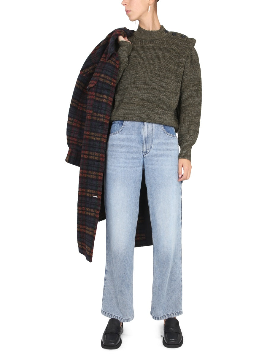 ISABEL MARANT ETOILE Mesh Meerya Crossneck Sweater