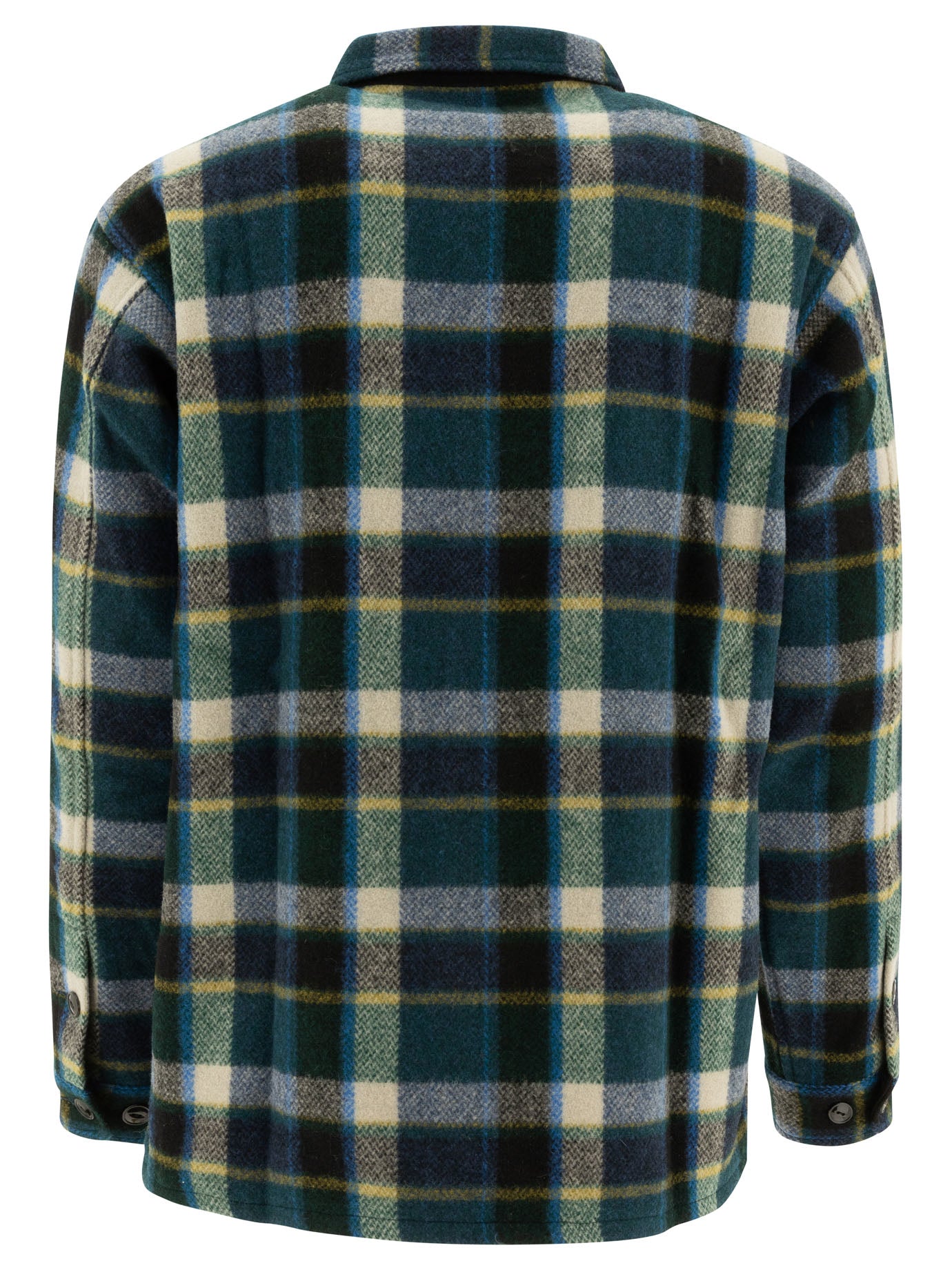 SOUTH2 WEST8 Relaxed Fit Melton Wool Shirt for Men